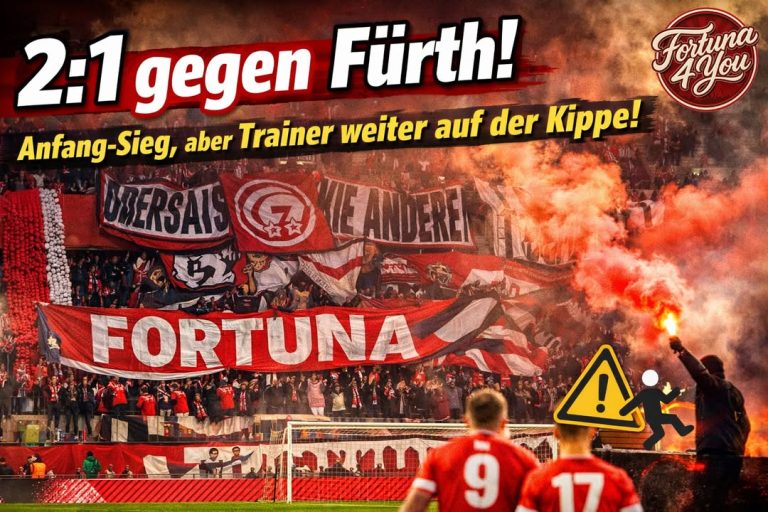 🔴⚪ 2:1 gegen Fürth – Befreiungsschlag im Keller, aber: Markus Anfang bleibt…