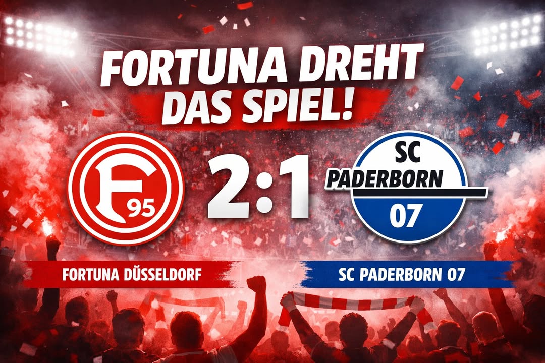 🔴⚪ DRITTER HEIMSIEG IN SERIE! FORTUNA DREHT SPIEL UND SCHLÄGT PADERBORN 2:1…