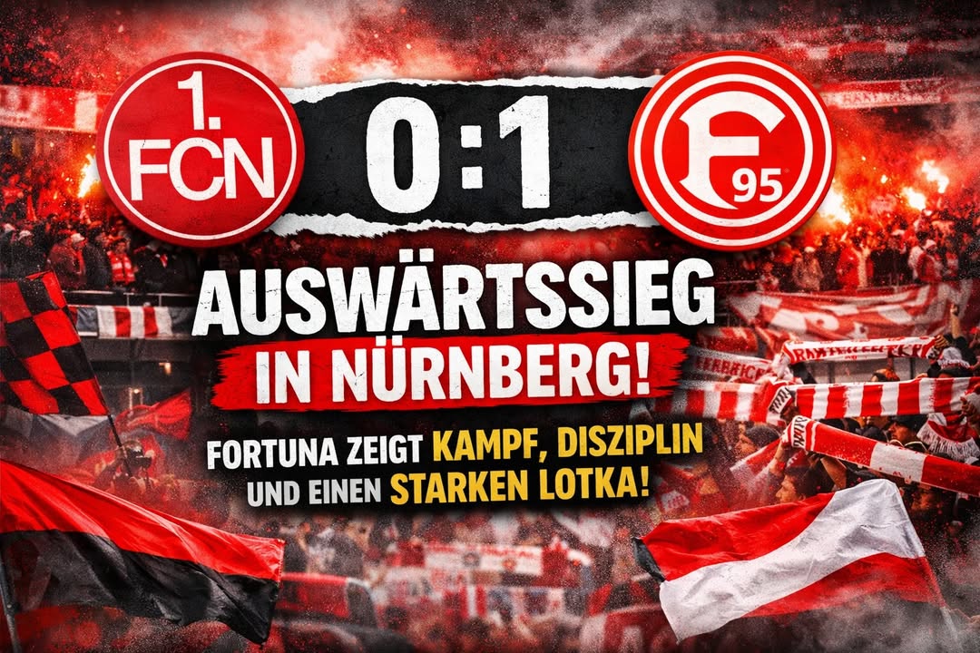 🔴⚪ Auswärtssieg in Nürnberg! Fortuna zeigt Kampf, Disziplin – und einen starken…