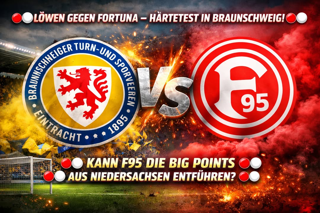 🔴⚪Löwen gegen Fortuna – Härtetest in Braunschweig!🔴⚪