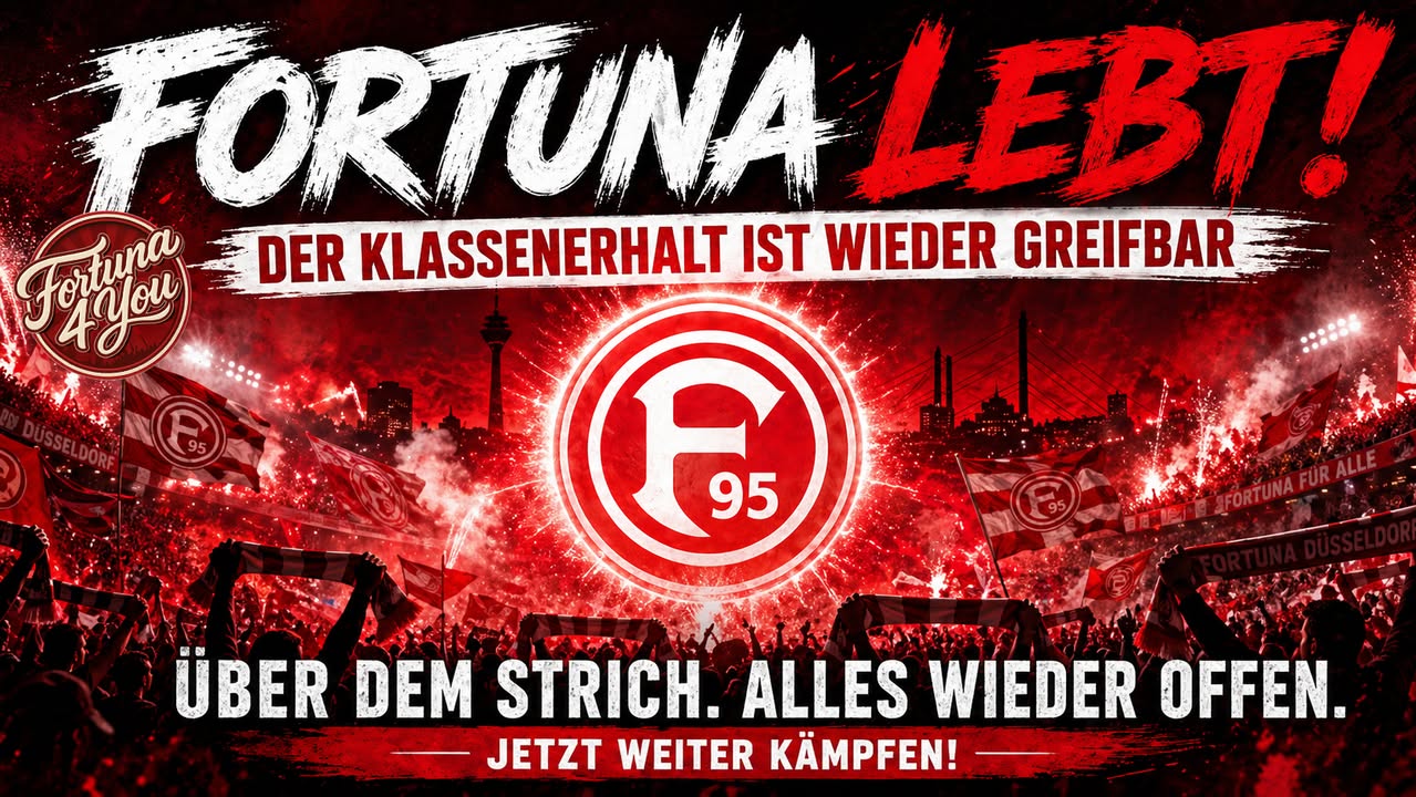 🔥🔴⚪ FORTUNA LEBT WIEDER: WARUM DIESER SPIELTAG DIE TÜR ZUM KLASSENERHALT AUFGESTOSSEN…