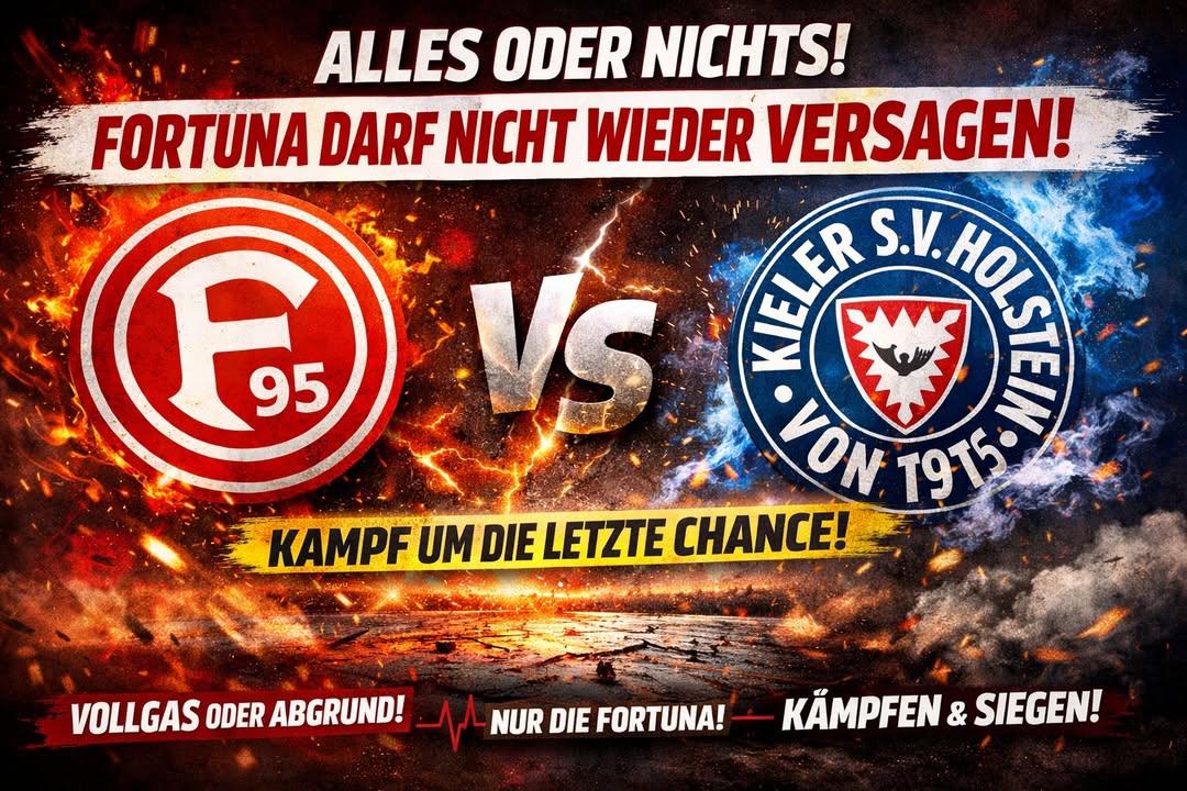 🚨 ALLES ODER NICHTS! FORTUNA DARF GEGEN KIEL NICHT WIEDER VERSAGEN! 🚨