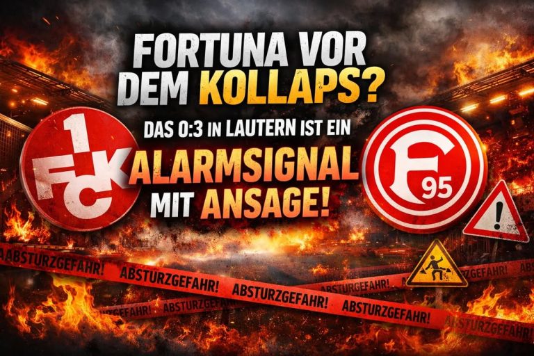 🚨 FORTUNA VOR DEM KOLLAPS? DAS 0:3 IN LAUTERN IST EIN ALARMSIGNAL…