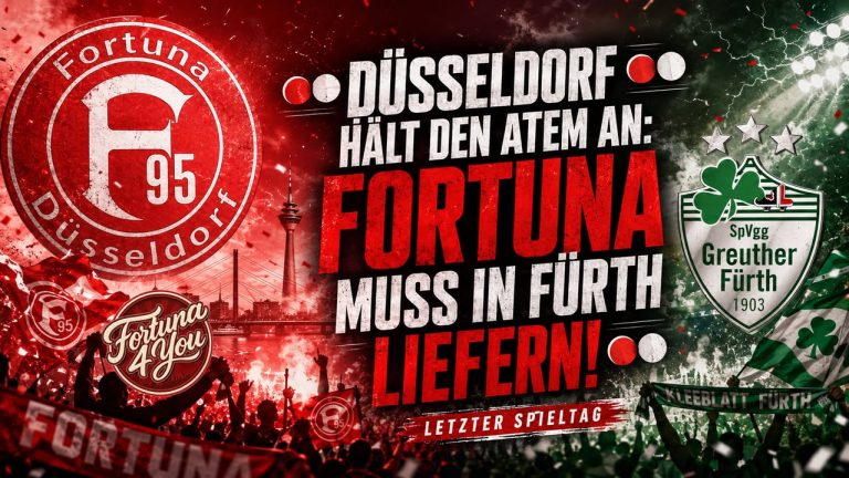 🔴⚪ DÜSSELDORF HÄLT DEN ATEM AN: FORTUNA MUSS IN FÜRTH LIEFERN! 🔴⚪