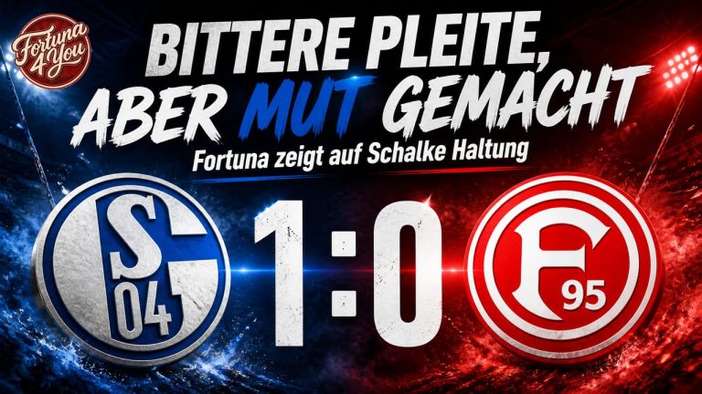 🔴⚪ FORTUNA VERLIERT AUF SCHALKE – ABER DIESER AUFTRITT MACHT MUT ⚪🔴