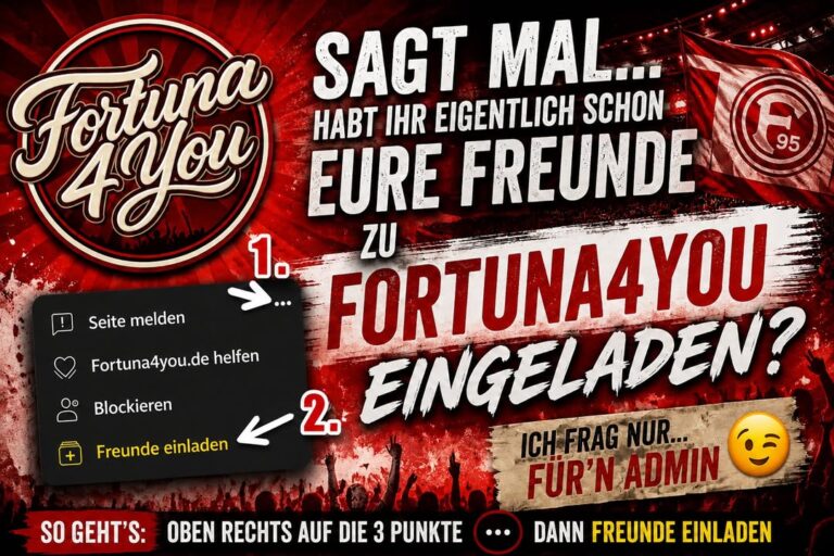 ⚠️ Kurze Durchsage an alle Fortuna4You-Fans! 😄