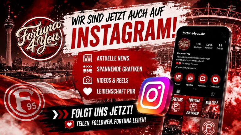 📸 Fortuna4You ist jetzt auch auf Instagram! 🔴⚪