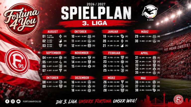 🔴⚪ Der Spielplan ist da! 🔴⚪