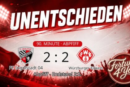 Abpfiff! FC Ingolstadt 04 2:2 Würzburger Kickers.