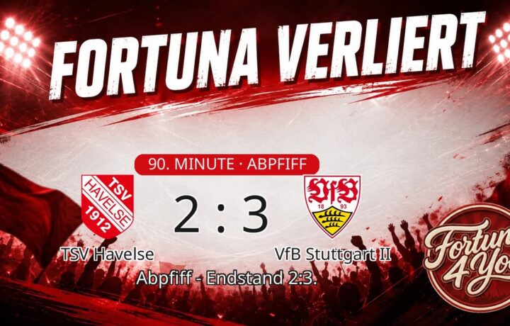 Abpfiff! TSV Havelse 2:3 VfB Stuttgart II.