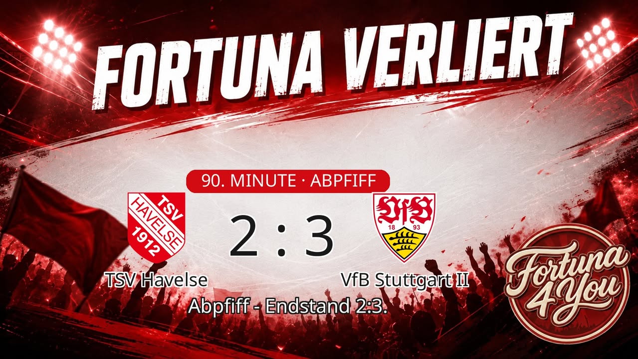 Abpfiff! TSV Havelse 2:3 VfB Stuttgart II.