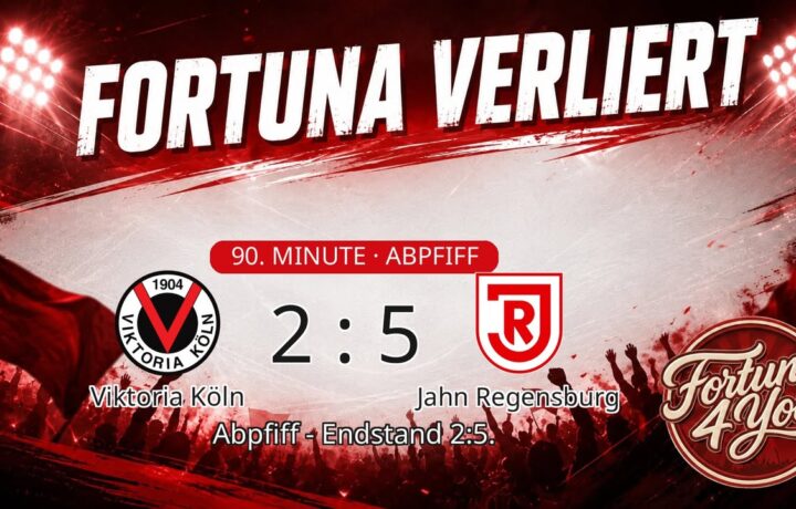 Abpfiff! Viktoria Köln 2:5 Jahn Regensburg.