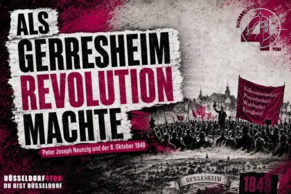 ☝️🫵👉 Als Gerresheim Revolution machte: Peter Joseph Neunzig und der 8. Oktober…
