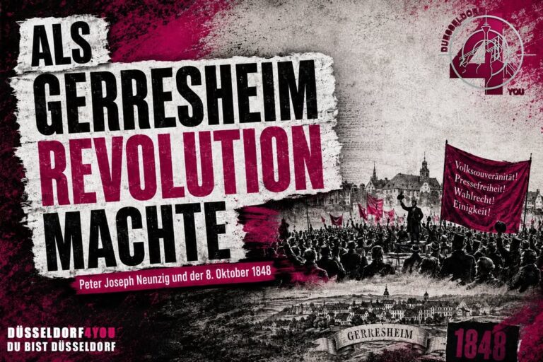 ☝️🫵👉 Als Gerresheim Revolution machte: Peter Joseph Neunzig und der 8. Oktober…