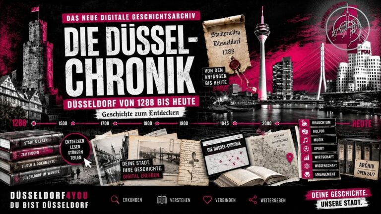 ☝️🫵👉 DIE DÜSSEL-CHRONIK – DÜSSELDORF VON 1288 BIS HEUTE