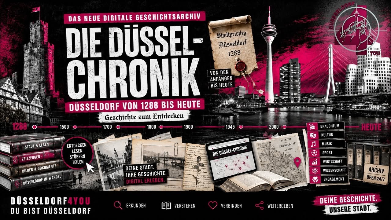 ☝️🫵👉 DIE DÜSSEL-CHRONIK – DÜSSELDORF VON 1288 BIS HEUTE