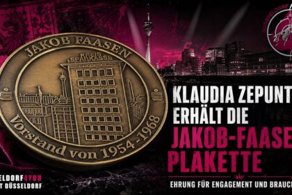 ☝️🫵👉 KLAUDIA ZEPUNTKE ERHÄLT DIE JAKOB-FAASEN-PLAKETTE