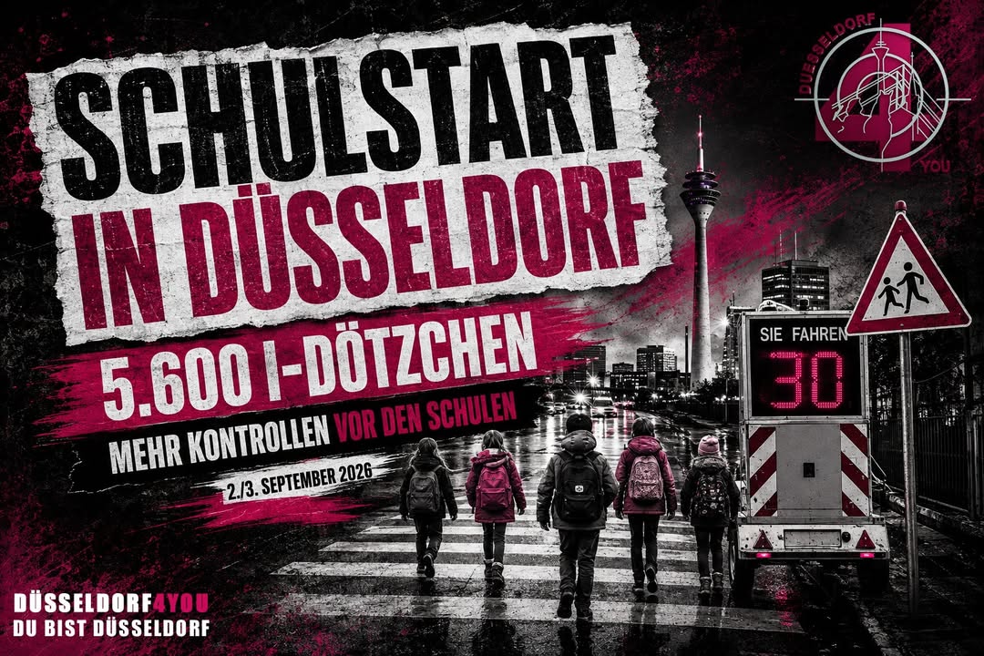 ☝️🫵👉 SCHULSTART IN DÜSSELDORF: 5.600 I-DÖTZCHEN – UND MEHR KONTROLLEN VOR DEN…
