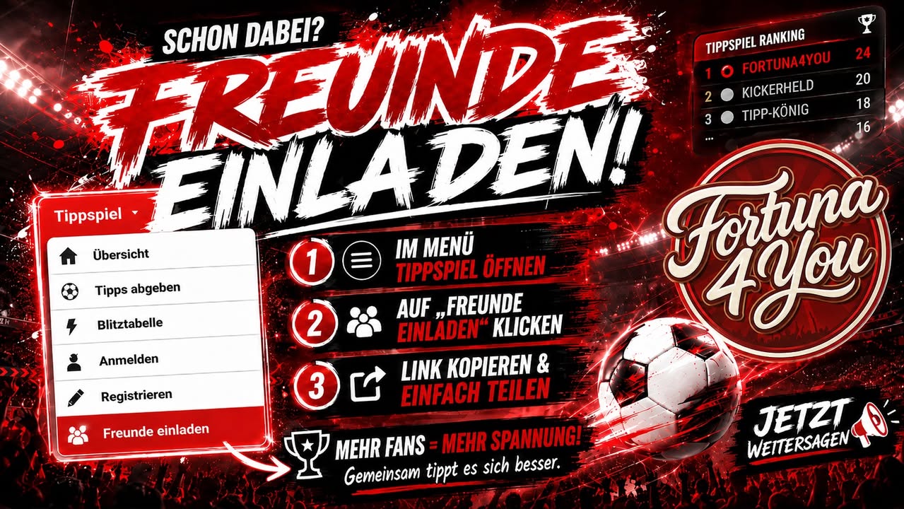 ⚽🔴⚪ SCHON DABEI? DANN SAGT ES WEITER! 🔴⚪⚽