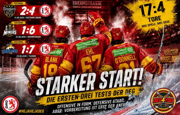 🏒🔴🟡 DIE ERSTEN DREI TESTS: WAS DER DEG-START WIRKLICH WERT IST