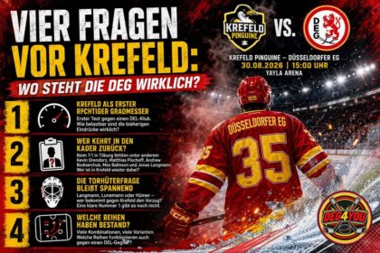 🏒🔴🟡VIER FRAGEN VOR KREFELD: WO STEHT DIE DEG WIRKLICH?