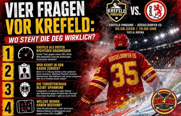 🏒🔴🟡VIER FRAGEN VOR KREFELD: WO STEHT DIE DEG WIRKLICH?