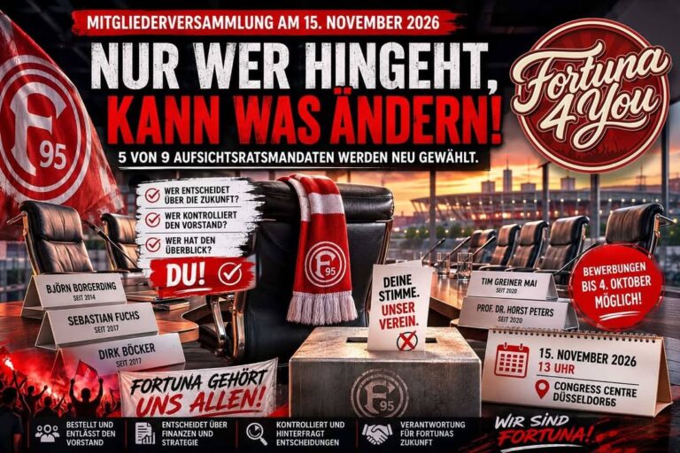 🔴⚪ AM 15. NOVEMBER GEHT ES UM MEHR ALS FÜNF STÜHLE