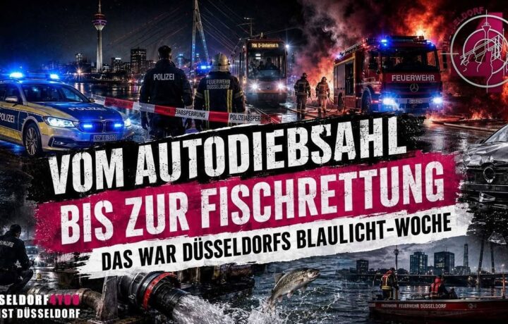 🚓🚨👮♂️ VOM GESTOHLENEN MINI BIS ZUR FISCHRETTUNG – EINE BLAULICHT-WOCHE, DIE DÜSSELDORF…