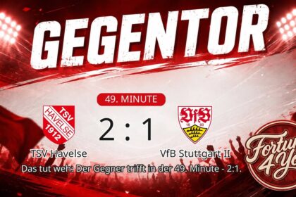 Gegentor. (49. Minute) Neuer Spielstand: 2:1.