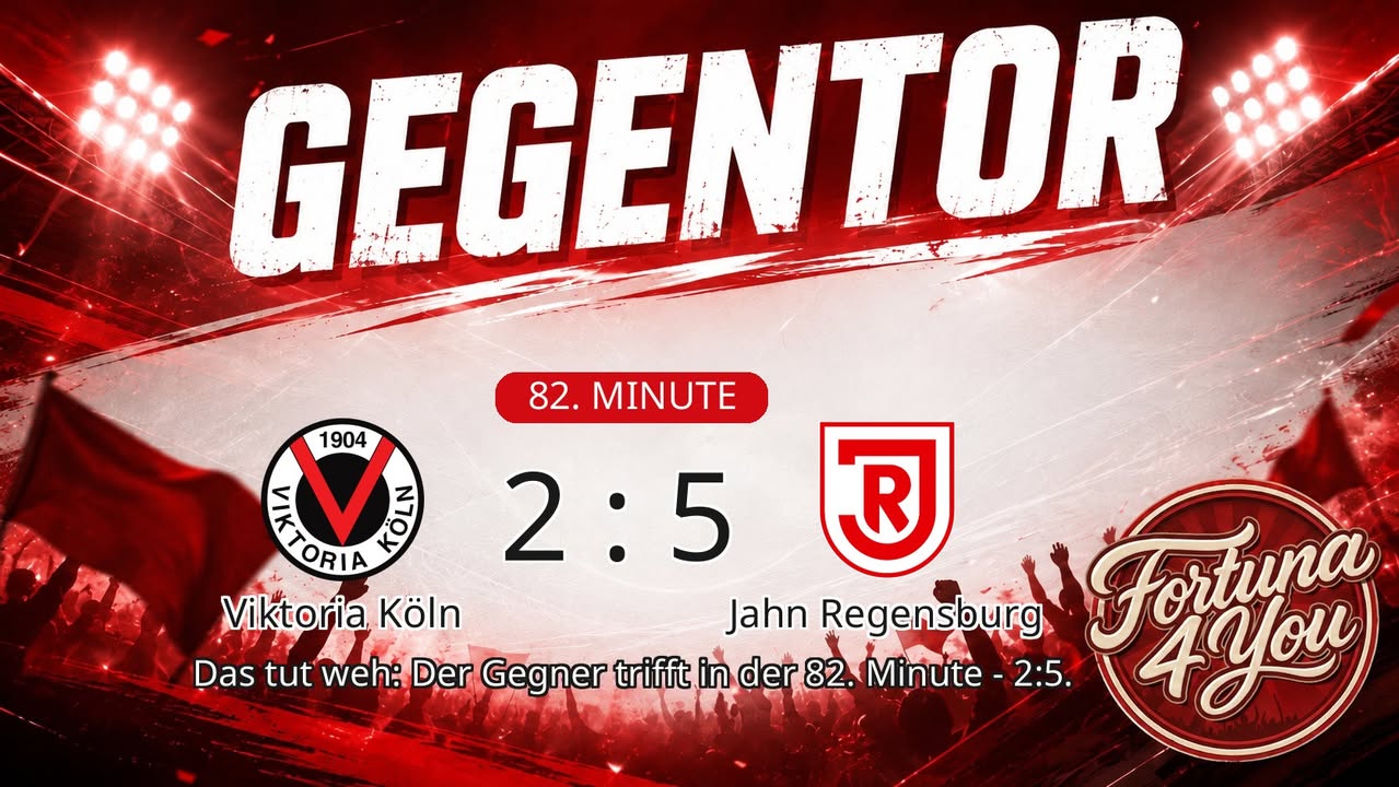 Gegentor. (82. Minute) Neuer Spielstand: 2:5.