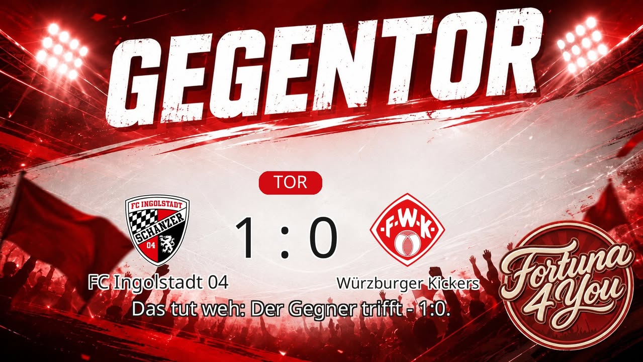 Gegentor. Neuer Spielstand: 1:0.