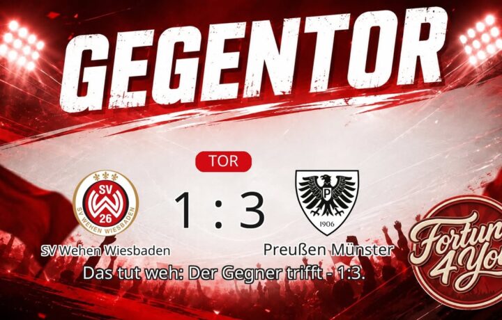 Gegentor. Neuer Spielstand: 1:3.