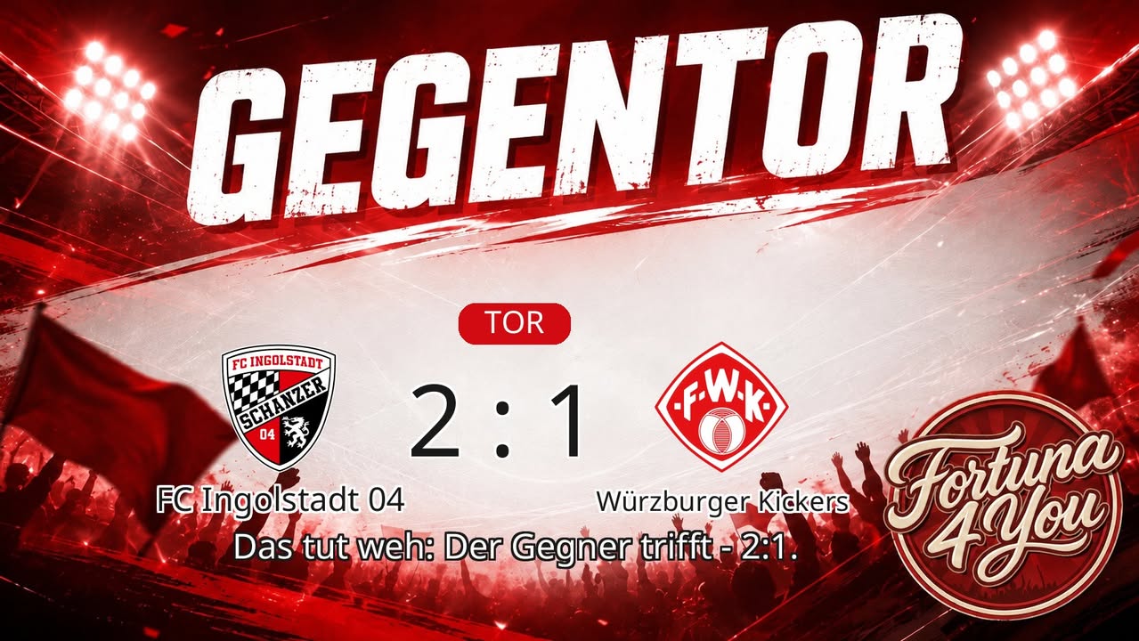 Gegentor. Neuer Spielstand: 2:1.