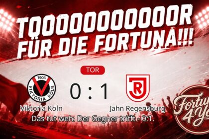 TOOOR für die Fortuna! Neuer Spielstand: 0:1.