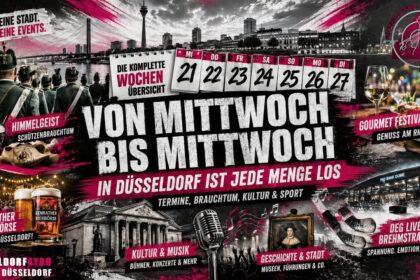 VON KLOMPEN BIS KÖ – DÜSSELDORF STARTET IN EINE VOLLE SPÄTSOMMERWOCHE