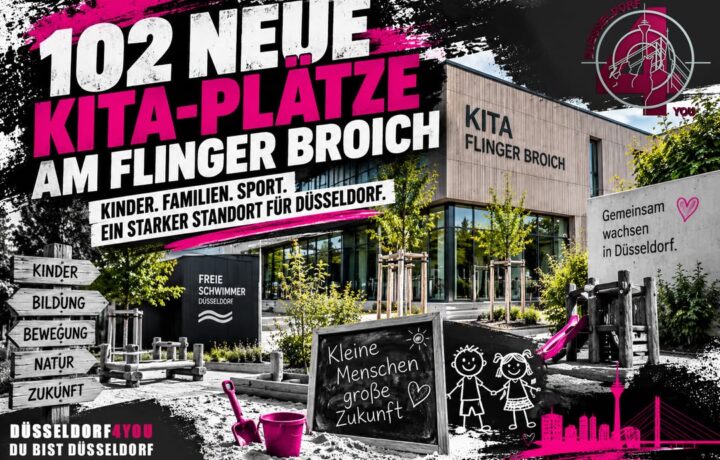 ☝️🫵👉 102 NEUE KITA-PLÄTZE AM FLINGER BROICH