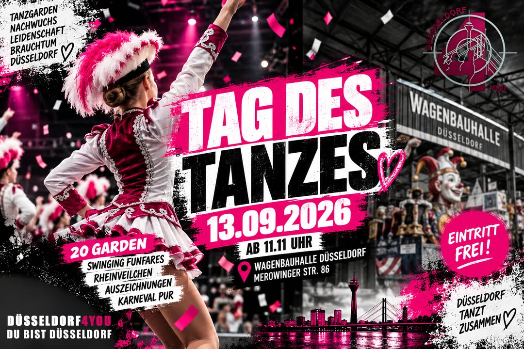 ☝️🫵👉 20 GARDEN, EIN GANZER TAG – DÜSSELDORFS KARNEVAL TANZT SCHON IM…