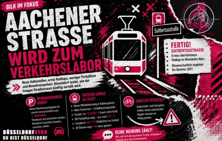 ☝️🫵👉 AACHENER STRASSE WIRD ZUM VERKEHRSLABOR