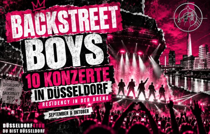 ☝️🫵👉 BACKSTREET’S BACK: DÜSSELDORF WIRD ZUM EUROPÄISCHEN HAUPTQUARTIER DER BACKSTREET BOYS