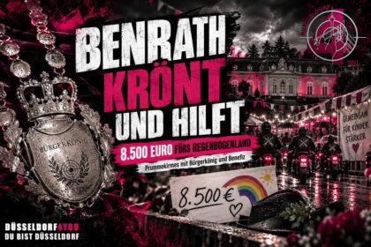 ☝️🫵👉 BENRATH KRÖNT UND HILFT: 8.500 EURO FÜRS REGENBOGENLAND