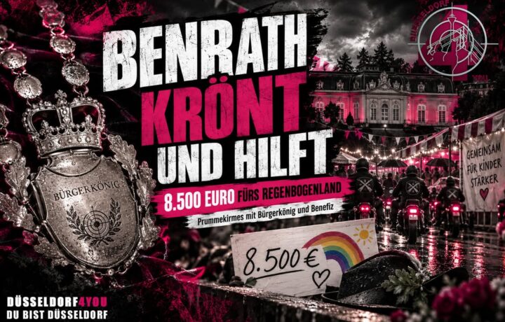 ☝️🫵👉 BENRATH KRÖNT UND HILFT: 8.500 EURO FÜRS REGENBOGENLAND