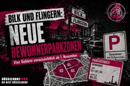 ☝️🫵👉 BILK UND FLINGERN: VIER NEUE BEWOHNERPARKGEBIETE KOMMEN