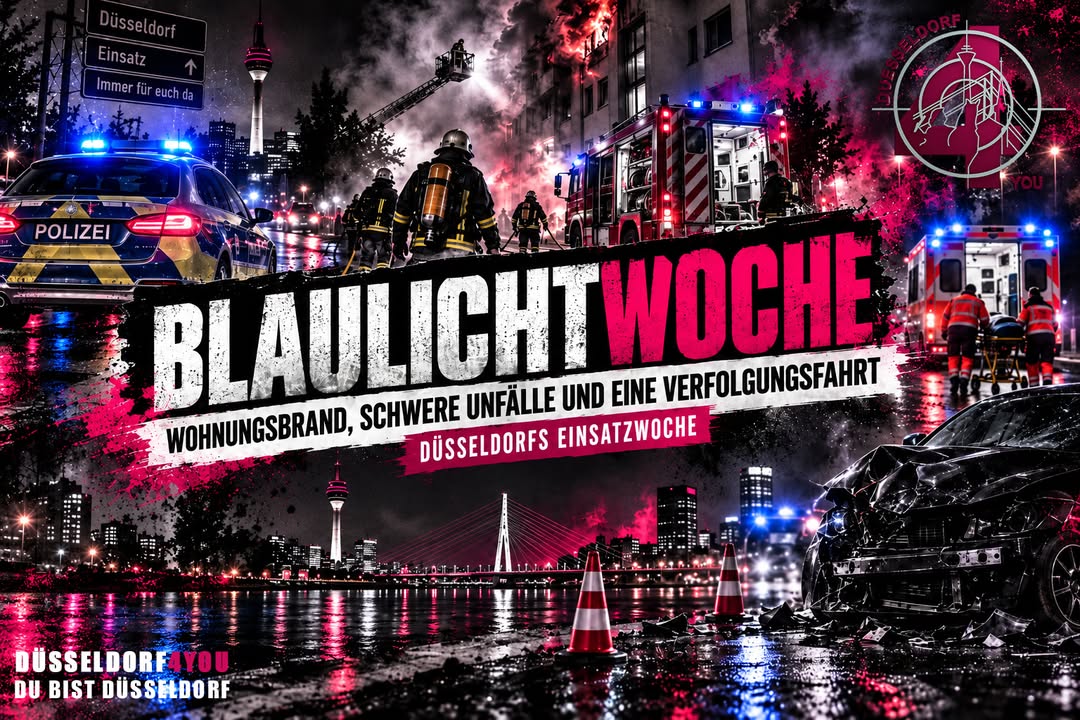 ☝️🫵👉 BLAULICHTWOCHE: TÖDLICHER WOHNUNGSBRAND, SCHWERE UNFÄLLE UND EINE NÄCHTLICHE VERFOLGUNGSFAHRT