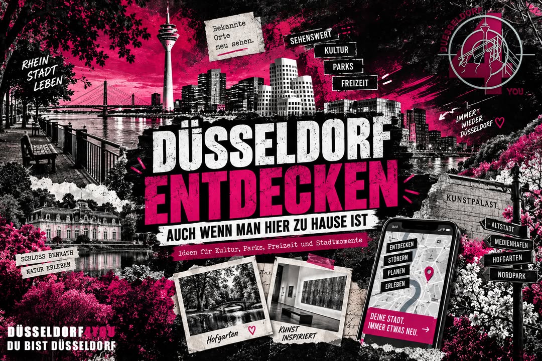☝️🫵👉 DÜSSELDORF ENTDECKEN – AUCH WENN MAN HIER ZU HAUSE IST