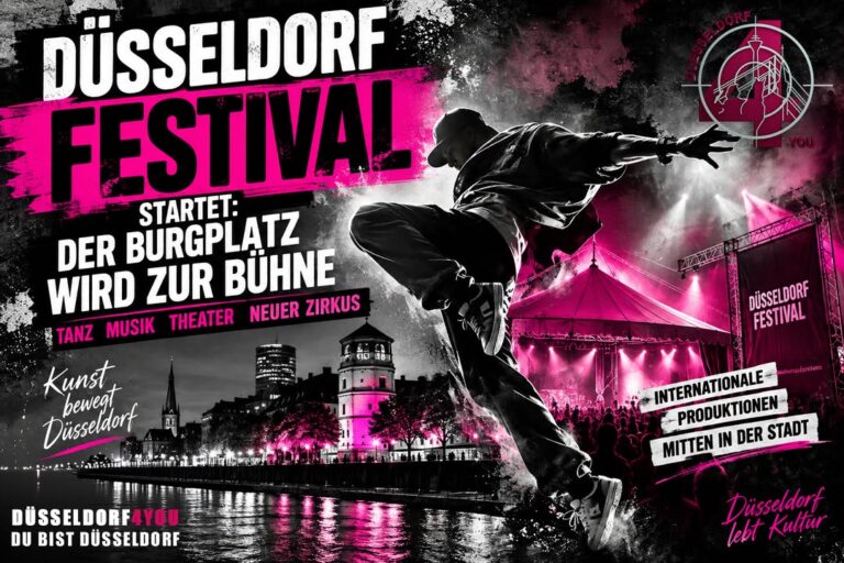 ☝️🫵👉 DÜSSELDORF FESTIVAL STARTET: DER BURGPLATZ WIRD ZUR BÜHNE