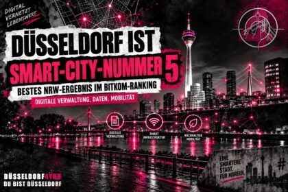 ☝️🫵👉 DÜSSELDORF IST DEUTSCHLANDS SMART-CITY-NUMMER FÜNF – ABER WAS MERKT MAN DAVON?