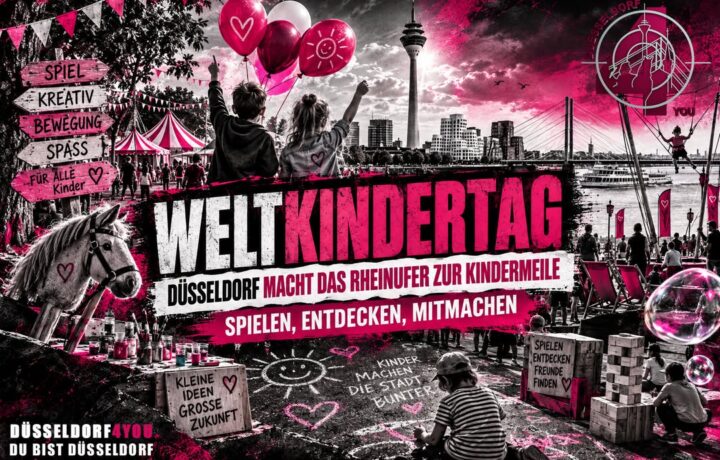 ☝️🫵👉 DÜSSELDORF MACHT DAS RHEINUFER ZUR KINDERMEILE