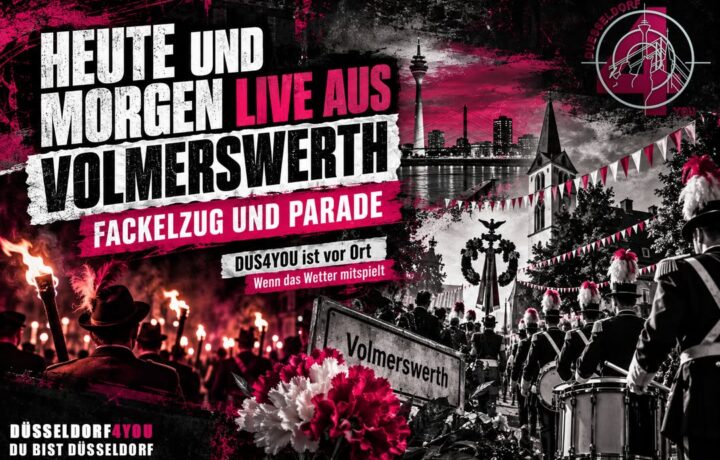 ☝️🫵👉 HEUTE UND MORGEN LIVE AUS VOLMERSWERTH: FACKELZUG UND PARADE