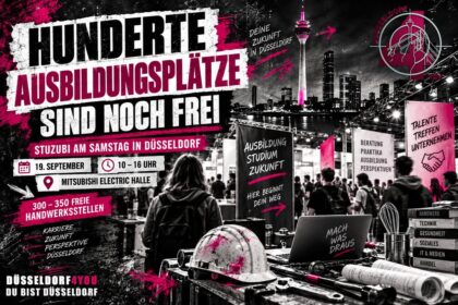 ☝️🫵👉 HUNDERTE AUSBILDUNGSPLÄTZE SIND NOCH FREI – MORGEN KOMMT DIE STUZUBI NACH…