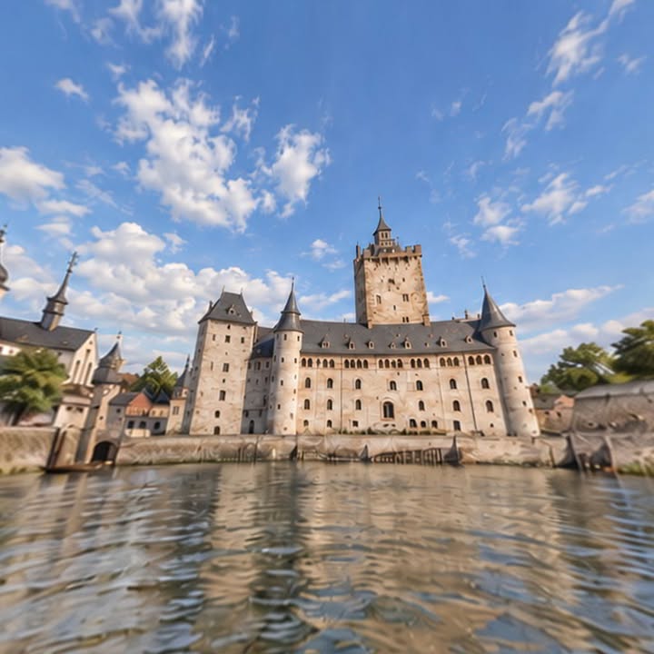 ☝️🫵👉 Kaiserswerth um 1700 – die Kaiserpfalz von außen und innen